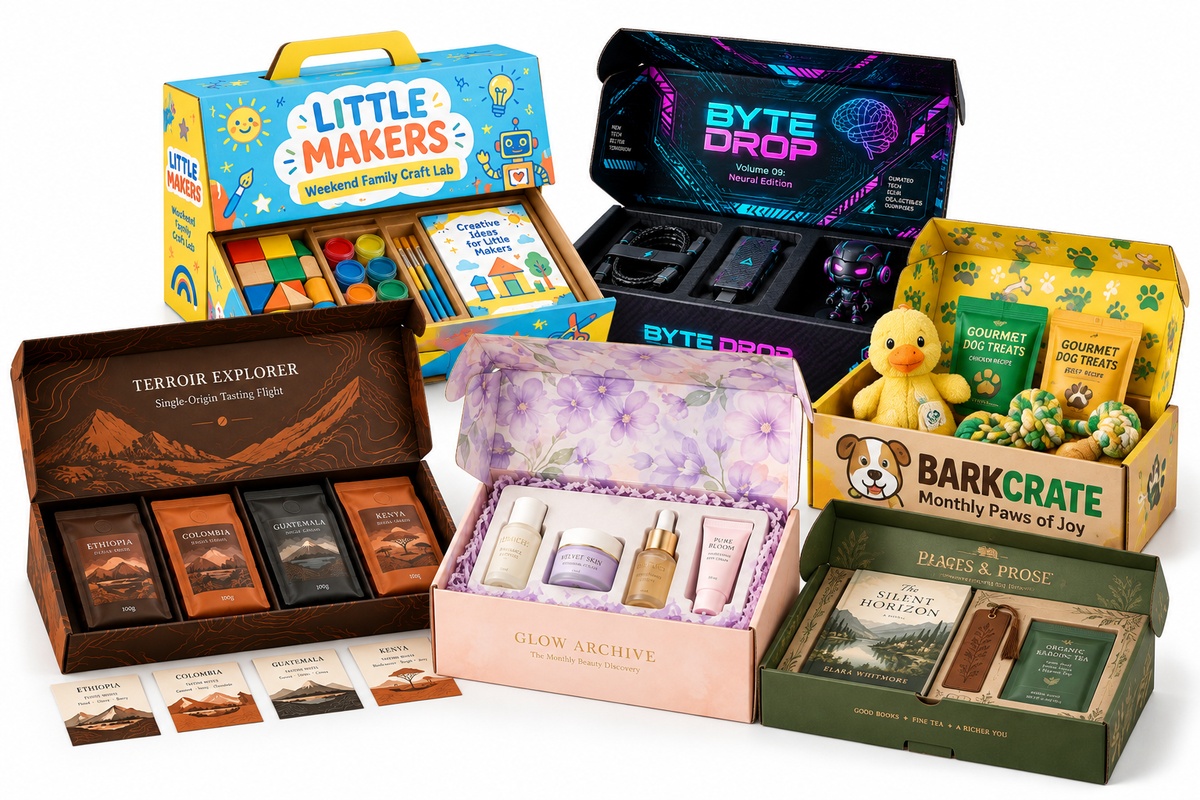 Subscription & Product Set Packaging custom packaging direction