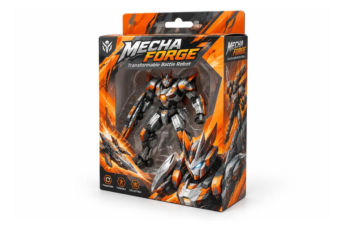 Action Figure Euro-Hook Hanging Box packaging product