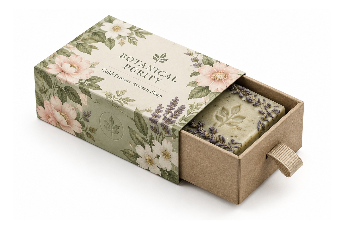 Artisan Soap Sleeve & Drawer Box packaging product
