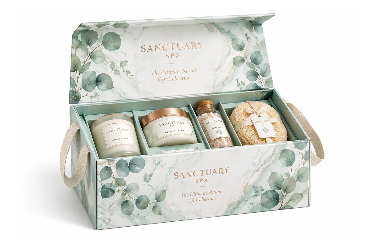 Full Bath Spa Ritual Presentation Hamper Box packaging product