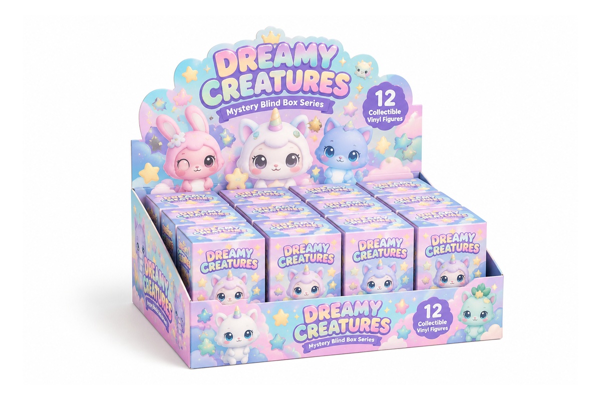 Collectible Figurine Blind Box Counter Display Case packaging product