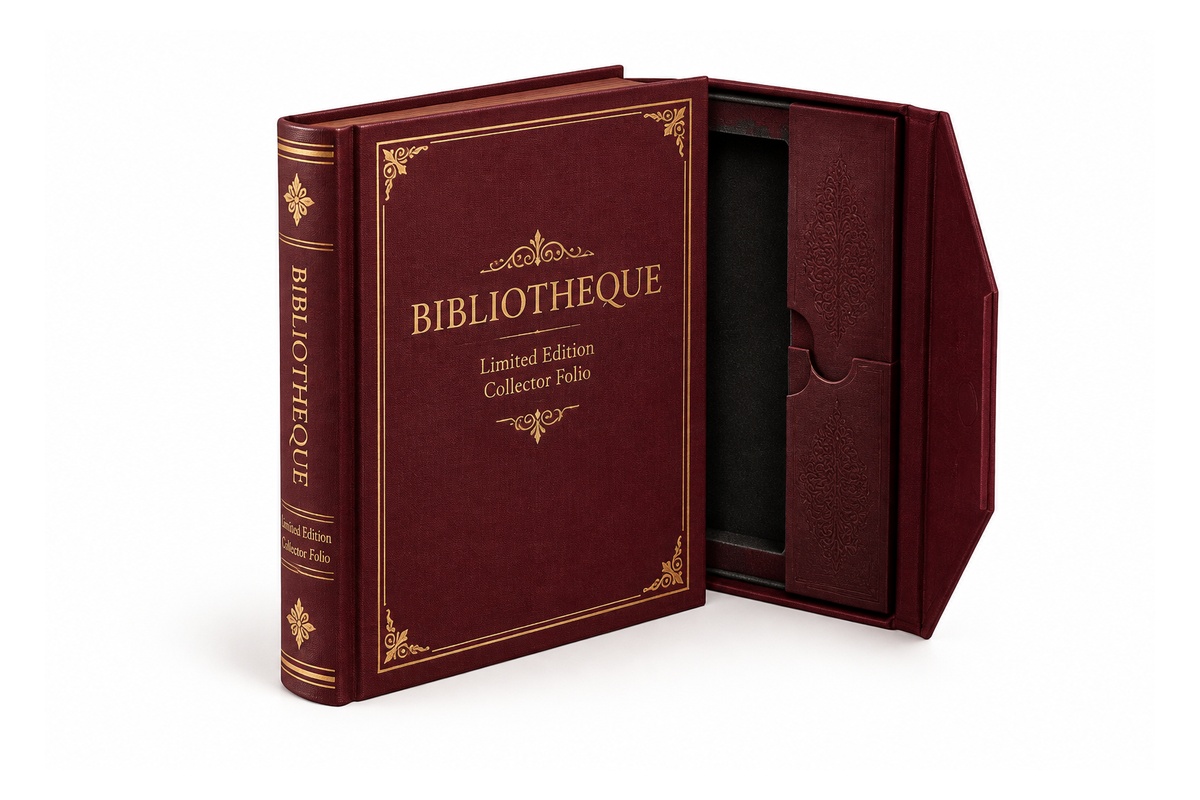 Book Style Hinged Magnetic Rigid Case packaging product