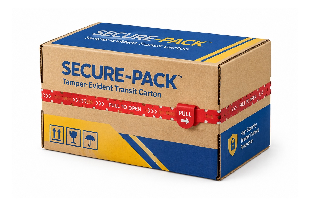 Circumferential Tamper Evident Tear Box packaging product