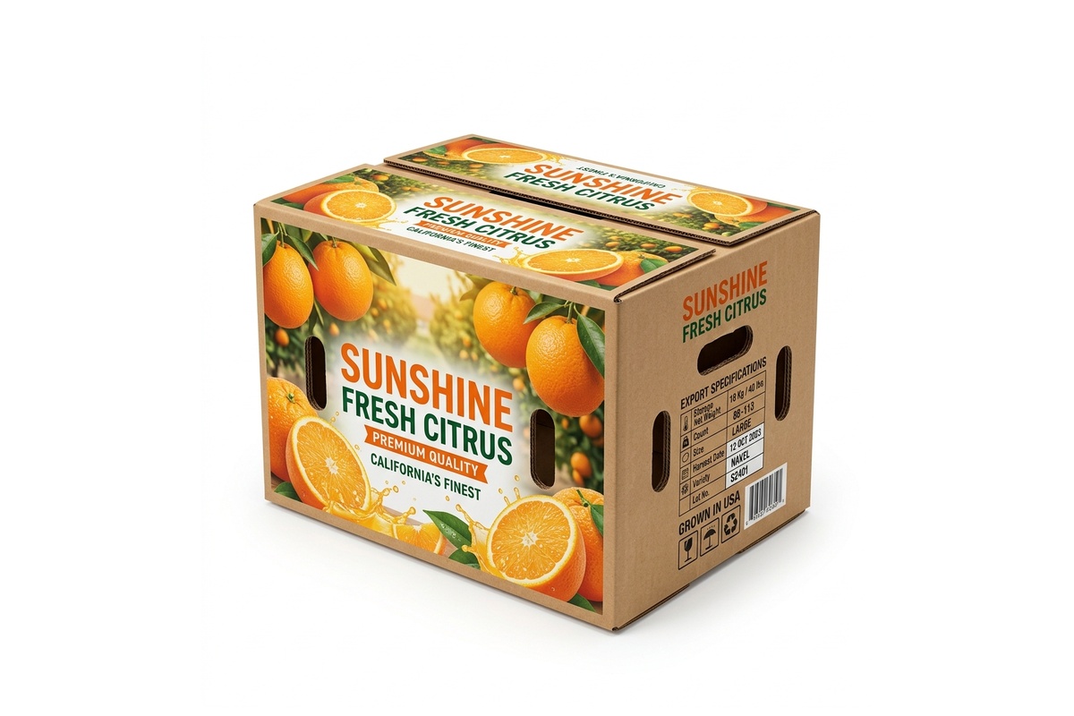 Citrus & Orange Auto-Lock Printed Master Carton packaging product