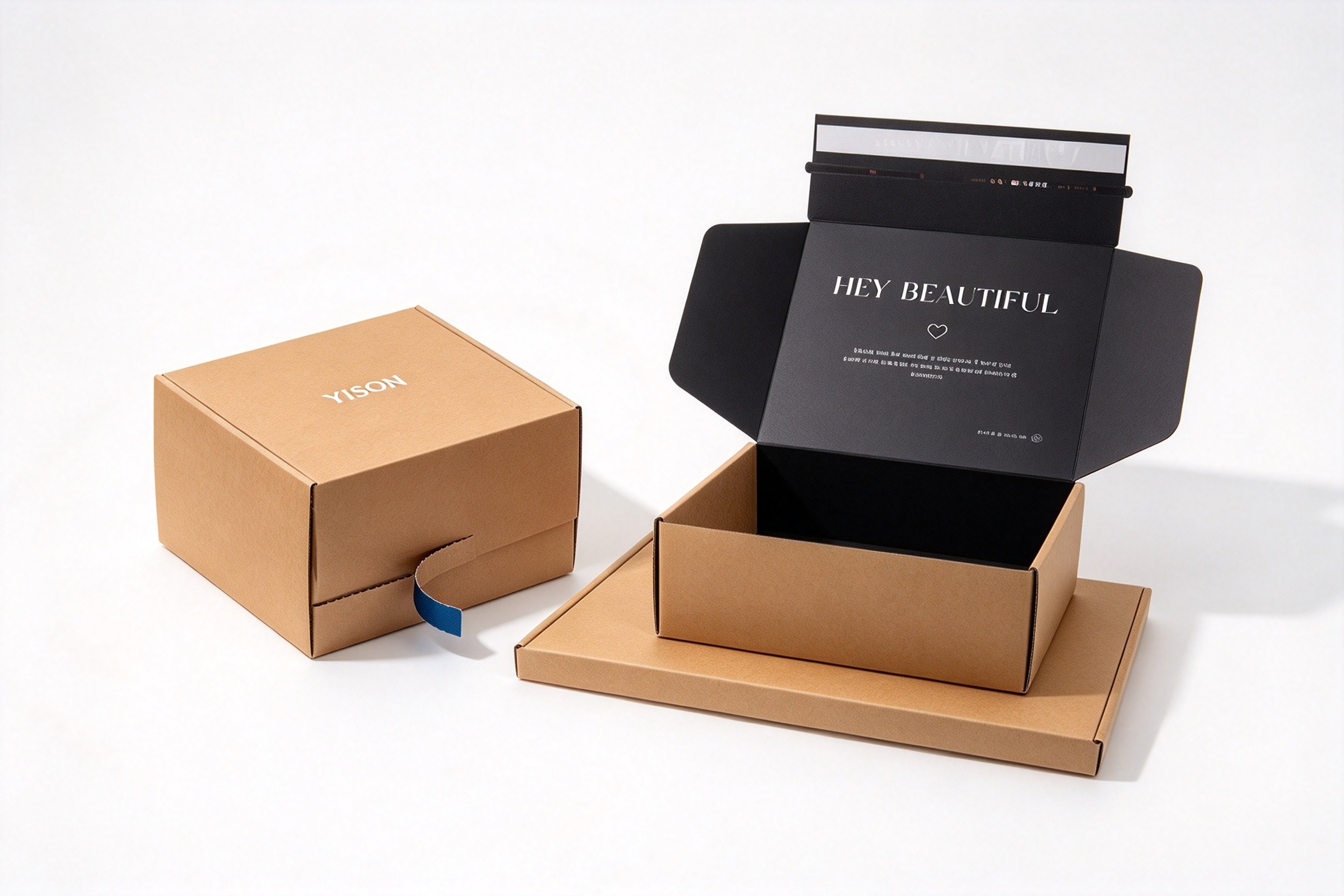 Cold Brew Tea Bottle Box with Handle & Tear Opening front view