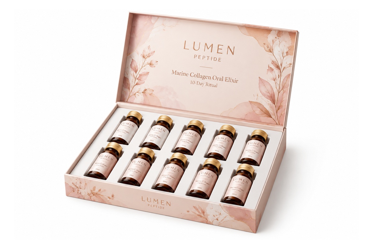 Beauty Collagen Oral Liquid 10-Vial Partitioned Presentation Box packaging product
