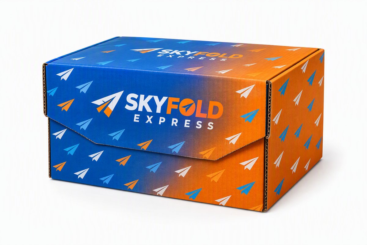 Corrugated Airplane Flat-Ship Box packaging product
