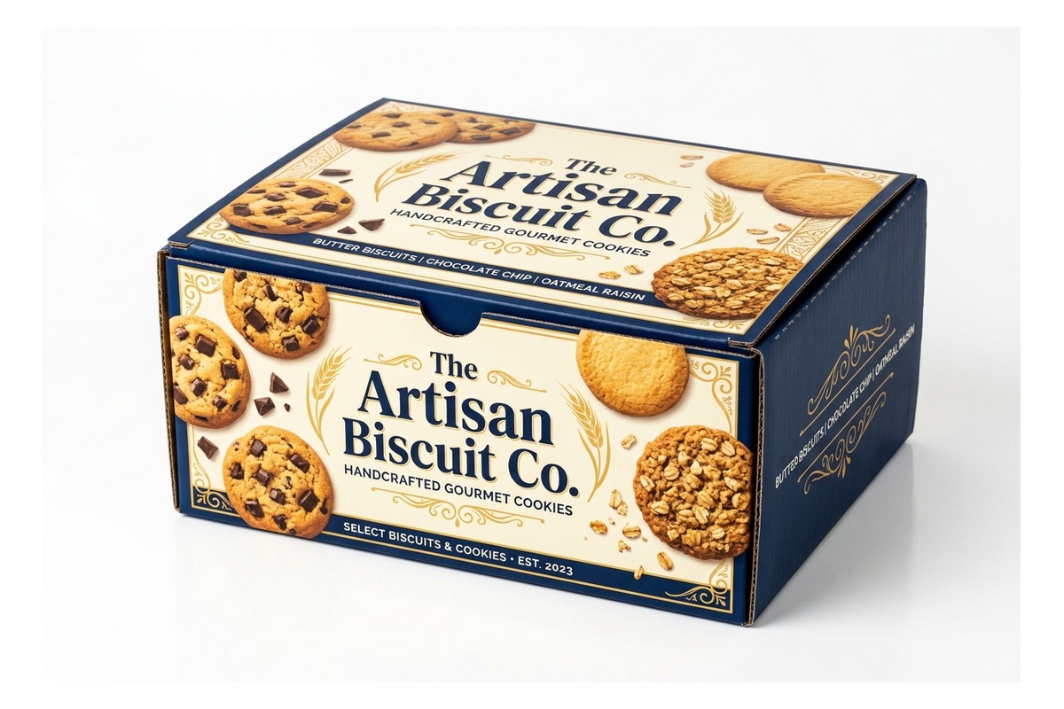 Artisan Biscuit & Cookie Tuck-End Retail Box packaging product
