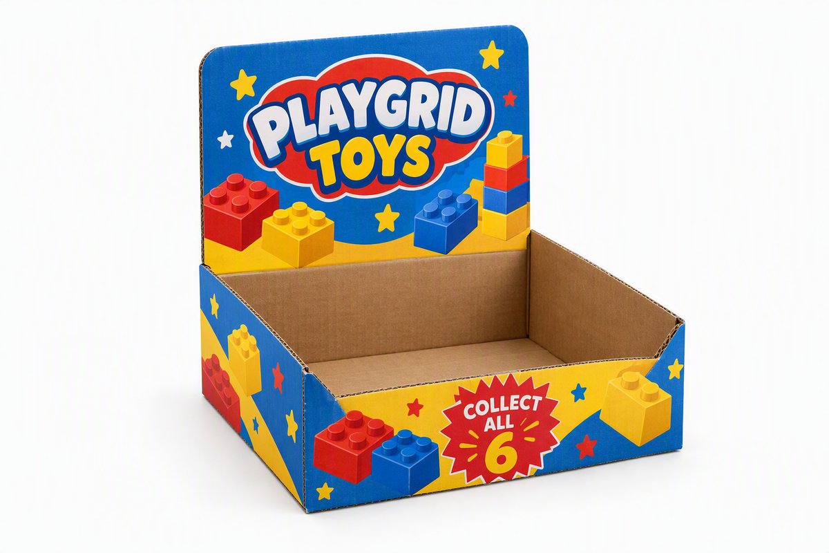 Corrugated Retail POP Countertop Display Box packaging product