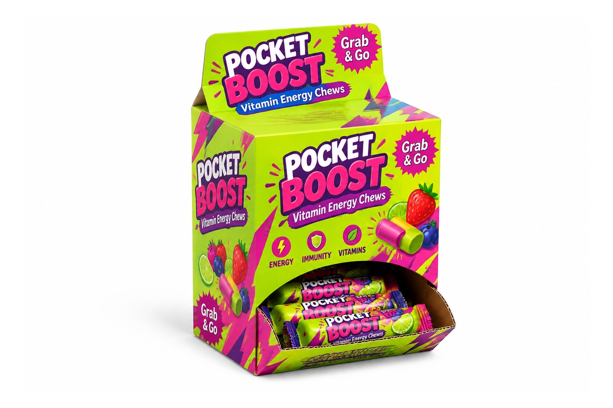 Compact Countertop POS Micro-Corrugated Dispenser Box packaging product