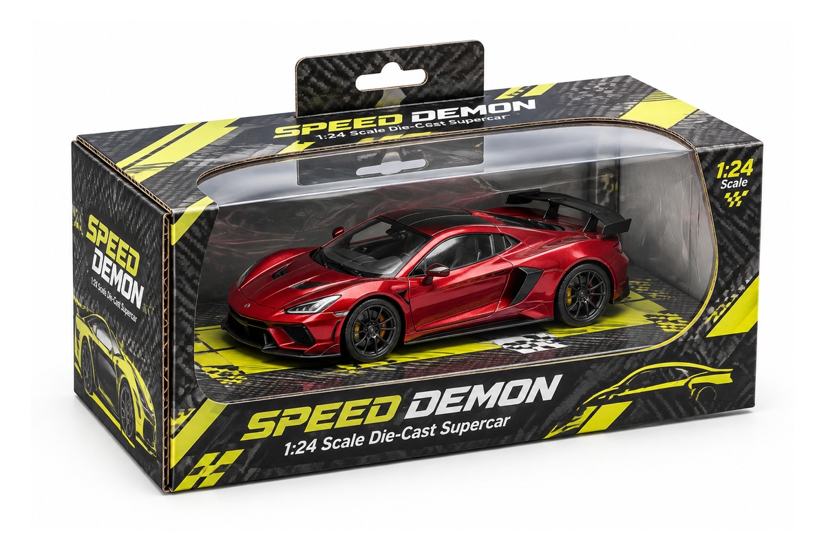 Die-Cut Window Toy Car Box packaging product