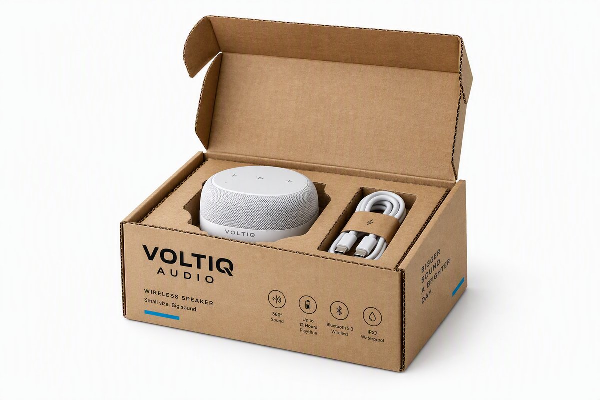 Smart Audio Device Corrugated Box with Insert packaging product