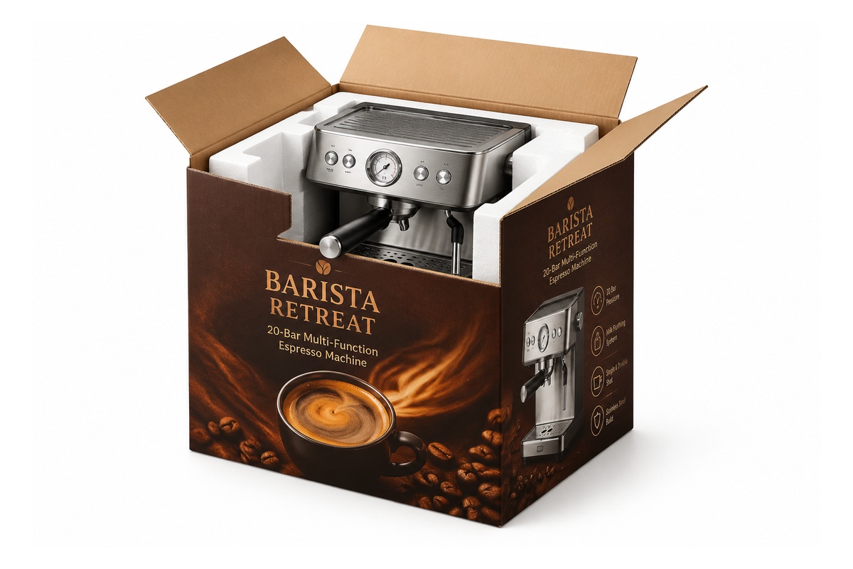 Espresso Coffee Machine Cushion-Insert Master Carton packaging product
