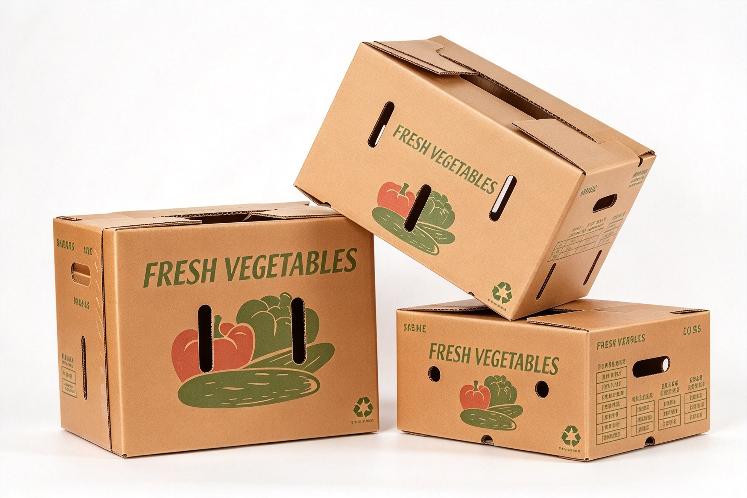 Fresh Vegetables Ventilated Carry Box Range front view