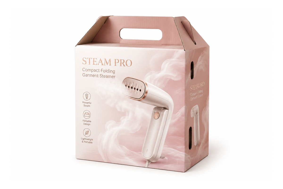 Handheld Garment Steamer Portable Carry Handle Carton packaging product