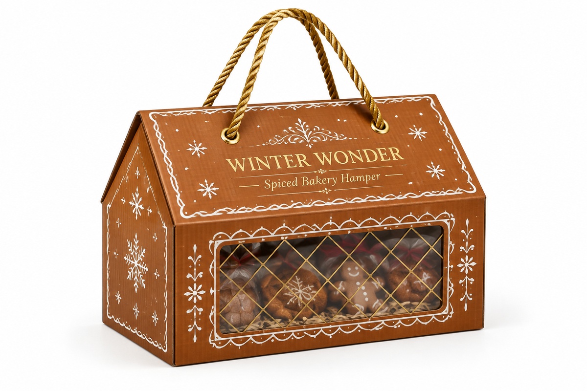 Gingerbread Lattice Window Gable Box packaging product