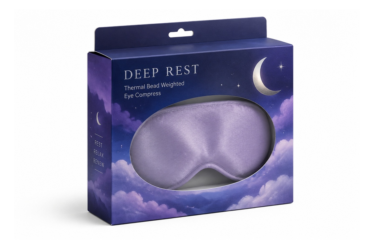 Therapeutic Hot & Cold Eye Mask Window Tuck Carton packaging product