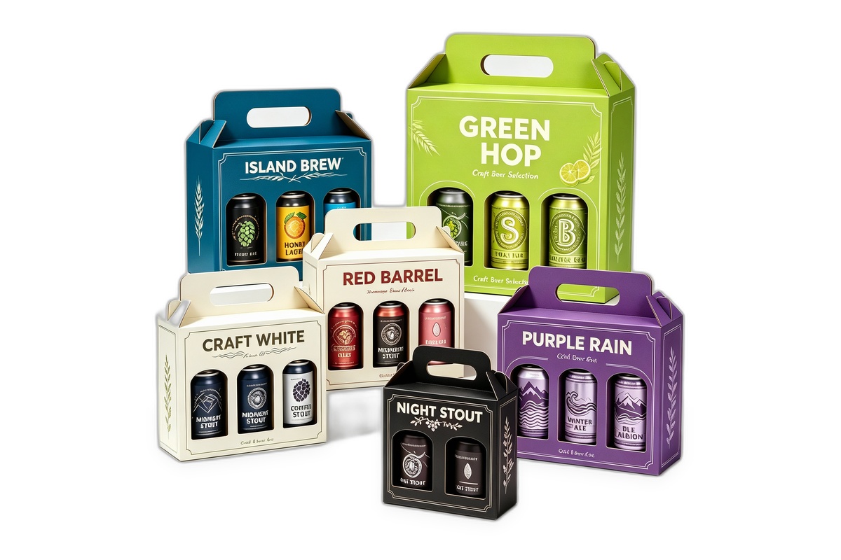 Multi-Format Colorful Gable Window Beverage Carrier Series packaging product
