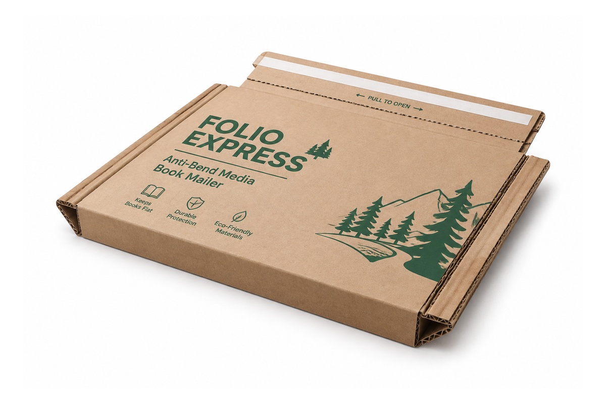 Narrow Book Folder Tear Open Mailer packaging product