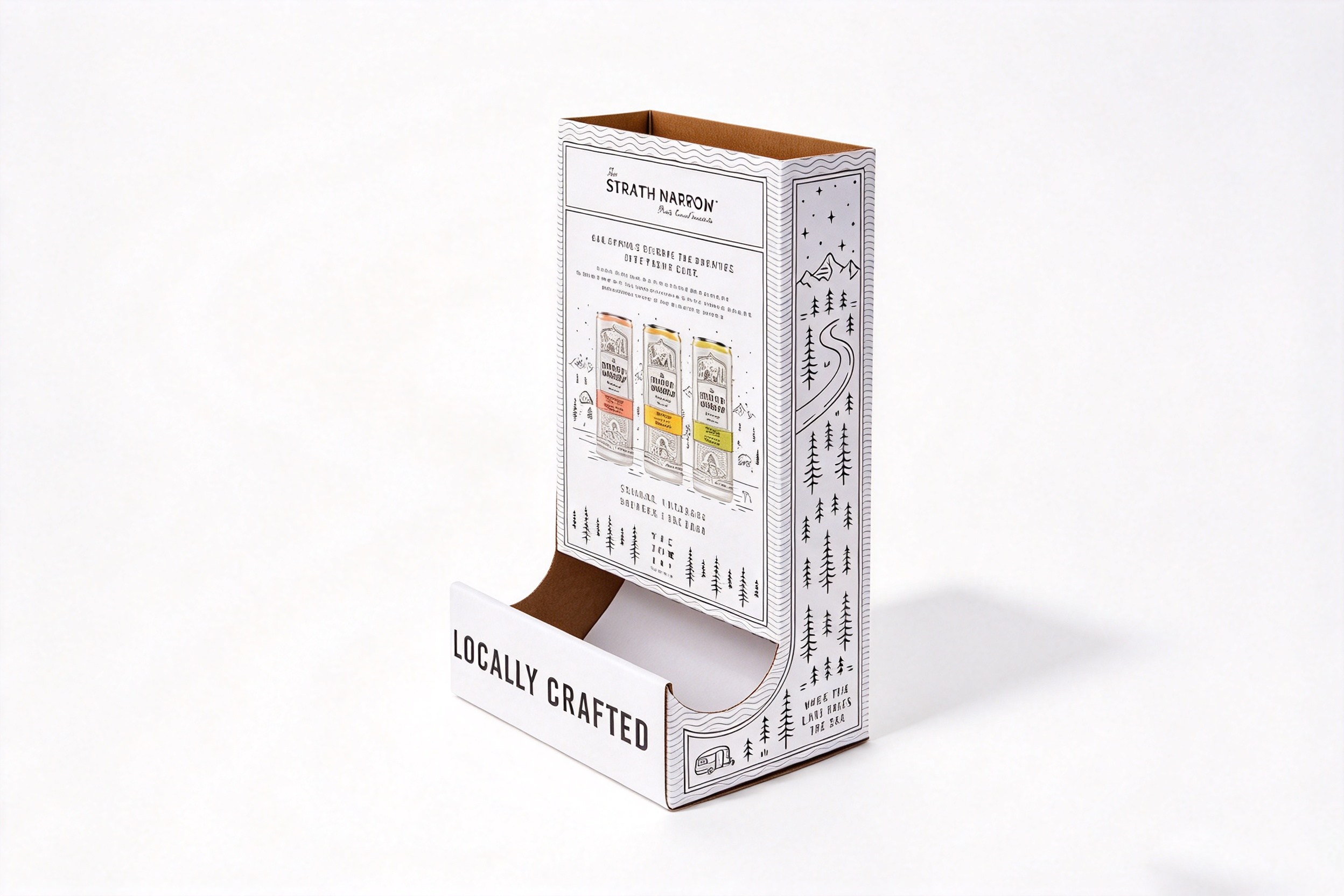 Narrow Counter Tower for Slim Cans front view