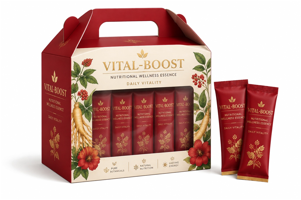 Nutritional Tonic & Wellness Herbal Window Gable Box packaging product