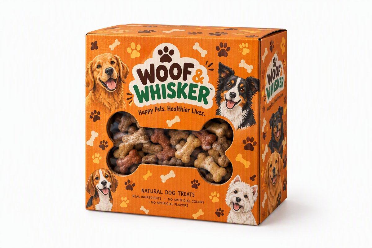 Pet Treat Window Box packaging product