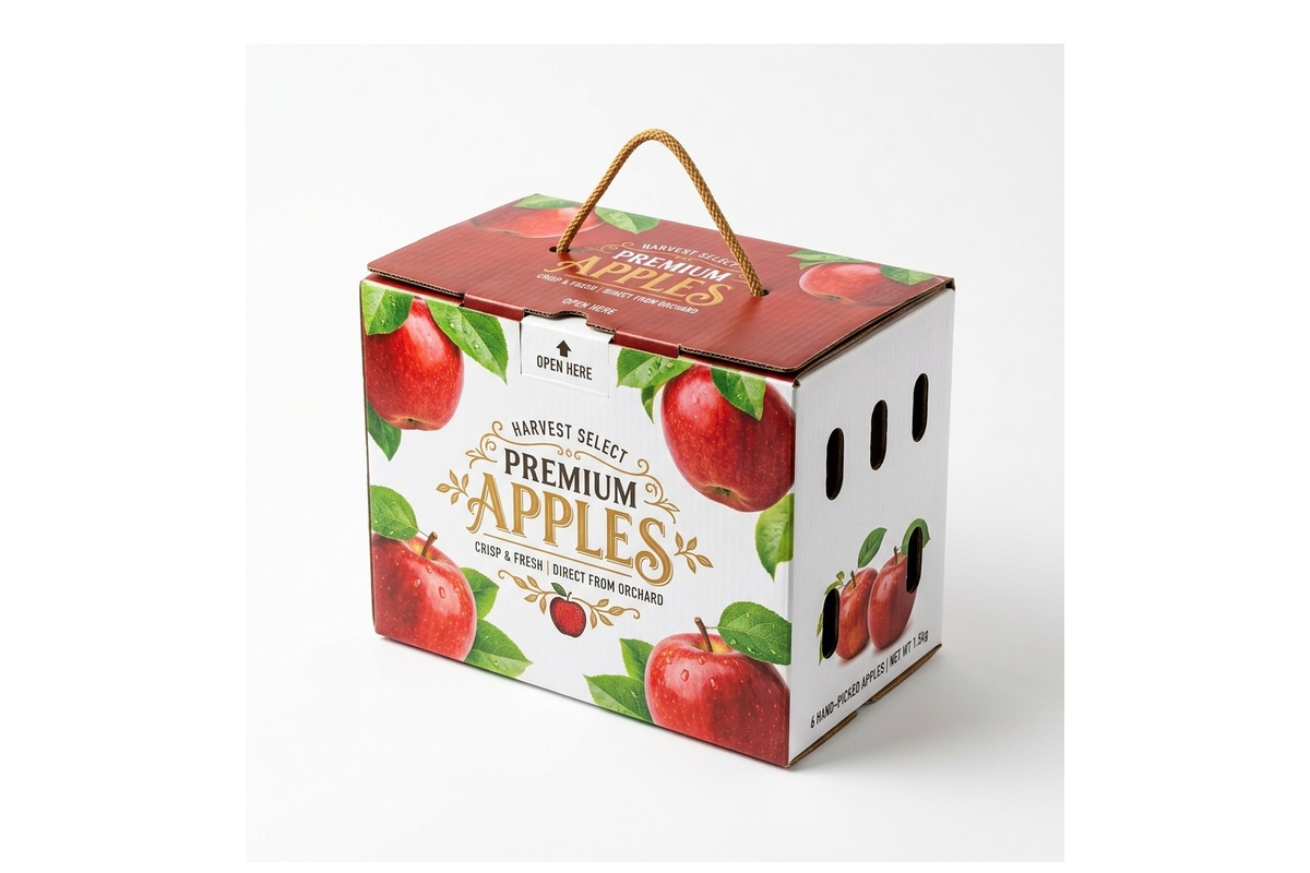 Premium Apple Ventilated Carry Gift Box packaging product