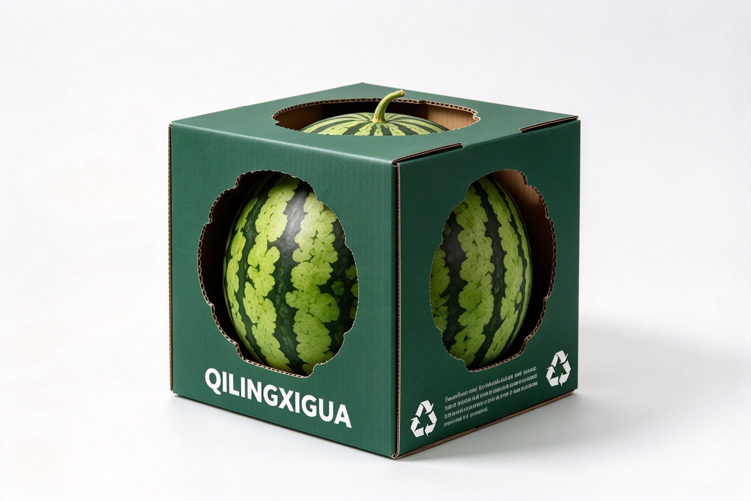 Qilingxigua Watermelon Cutout Display Box front view
