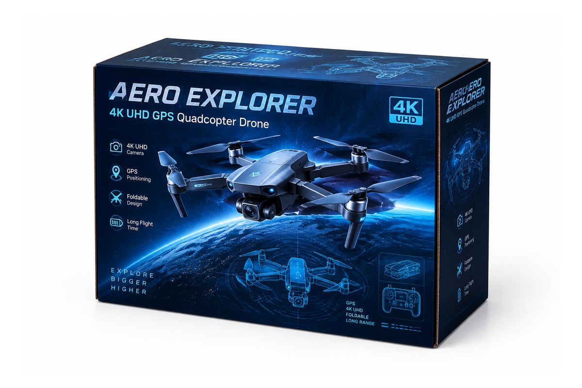 RC Drone Shock-Absorbing Molded Insert Carton packaging product