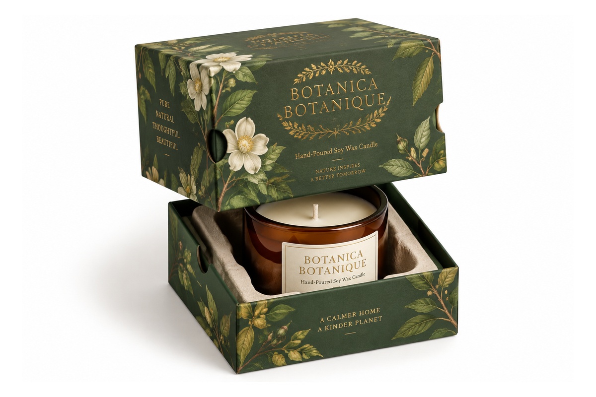 Scented Candle Crush-Resistant Lid-Base Box packaging product
