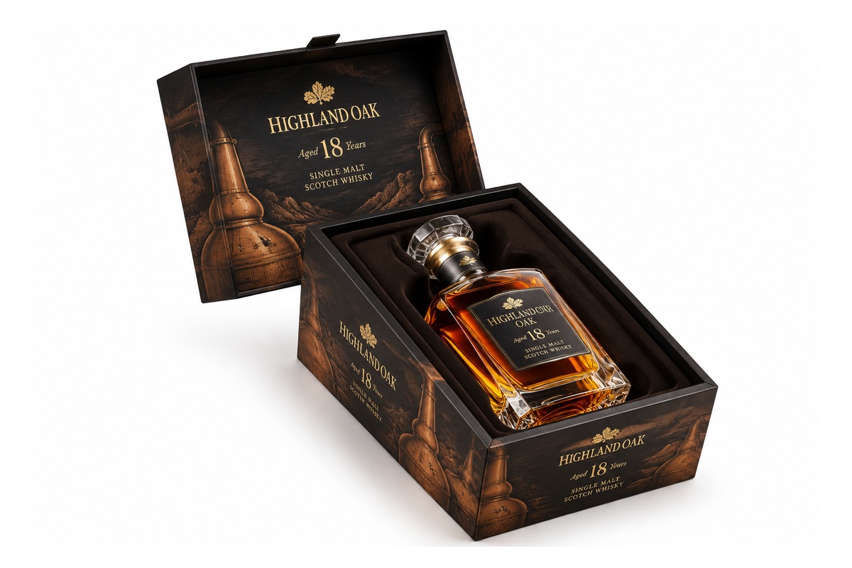 Single Malt Whisky Display Box packaging product