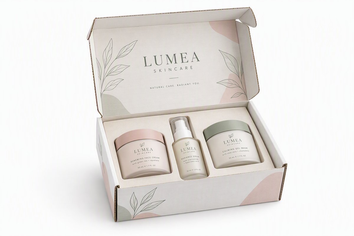Skincare Mailer Box with Paper Insert packaging product