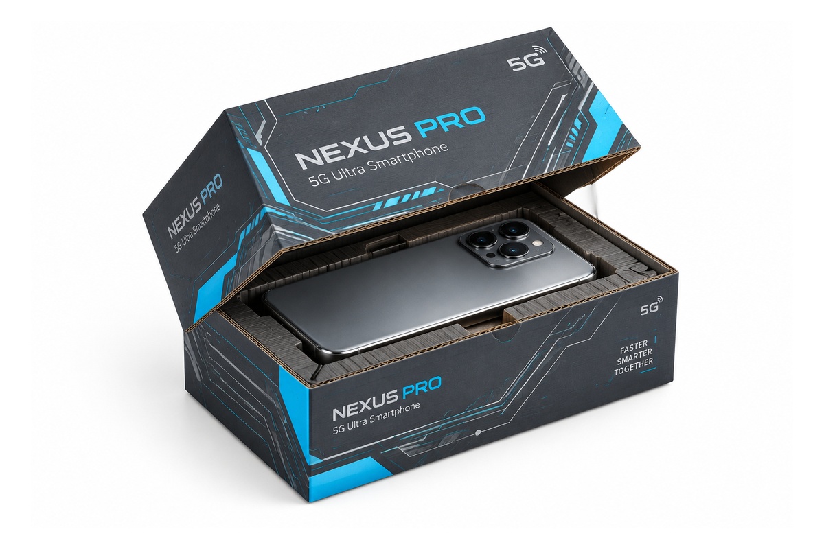 Flagship Smartphone Shockproof Micro-Corrugated Box packaging product