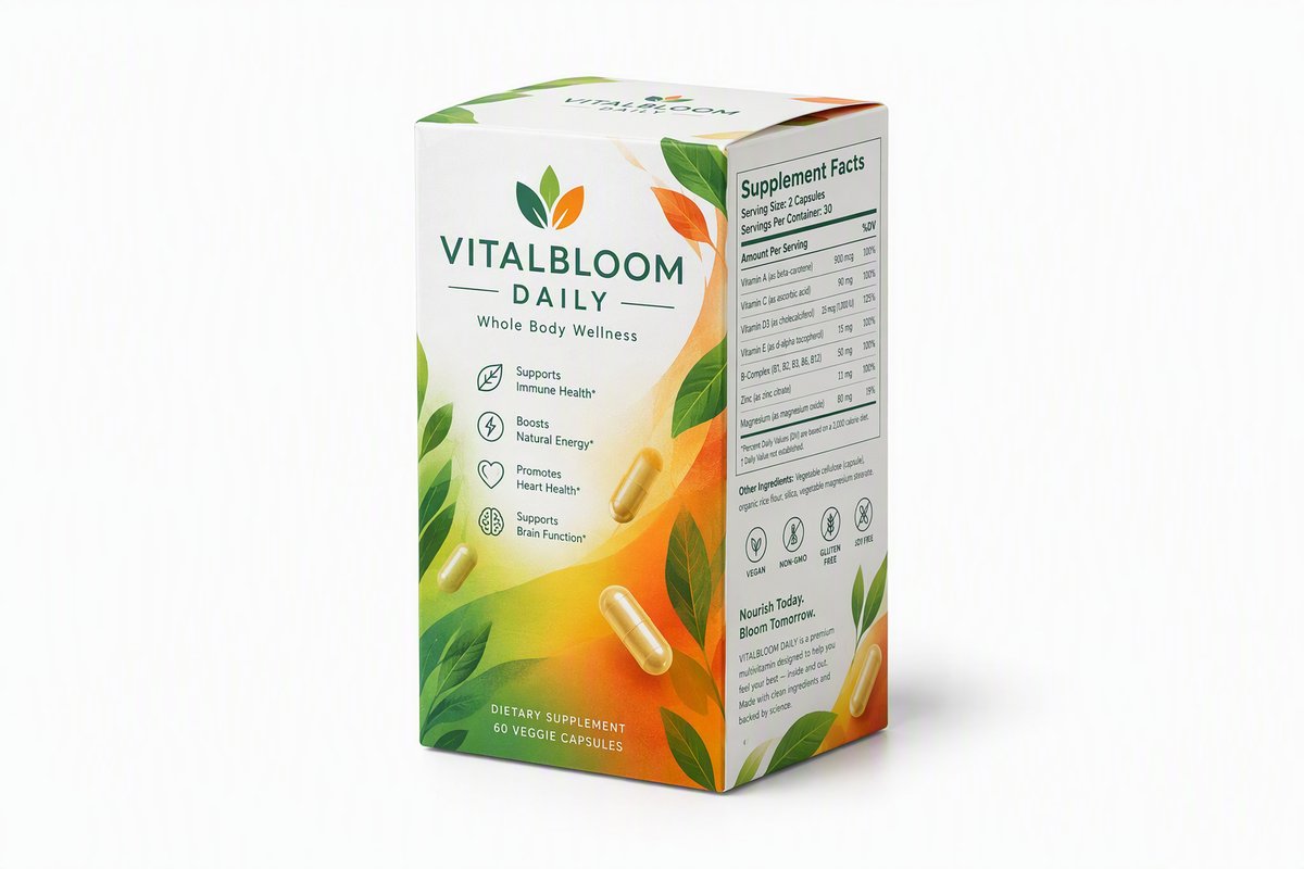 Supplement Vitamin Carton packaging product