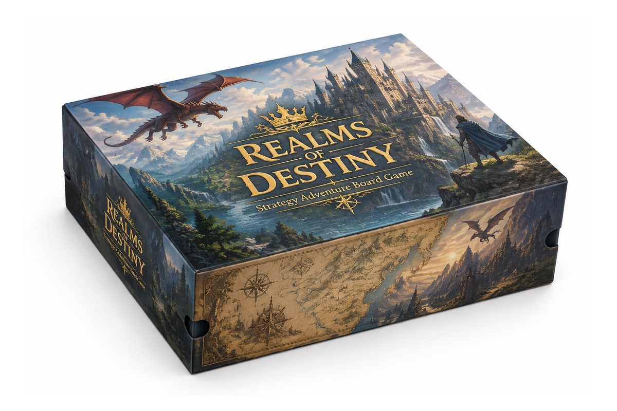 Tabletop Board Game Rigid Setup Box packaging product