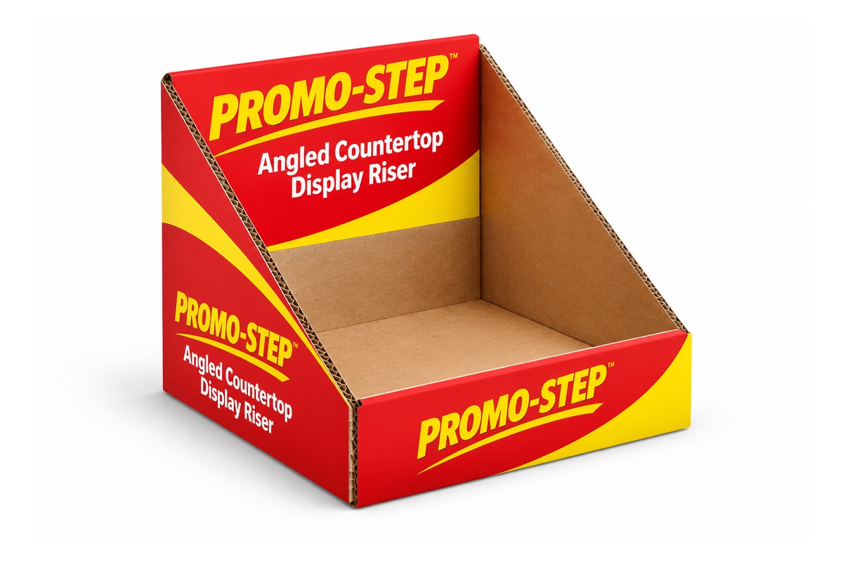 Trapezoidal Slanted Counter Carton packaging product
