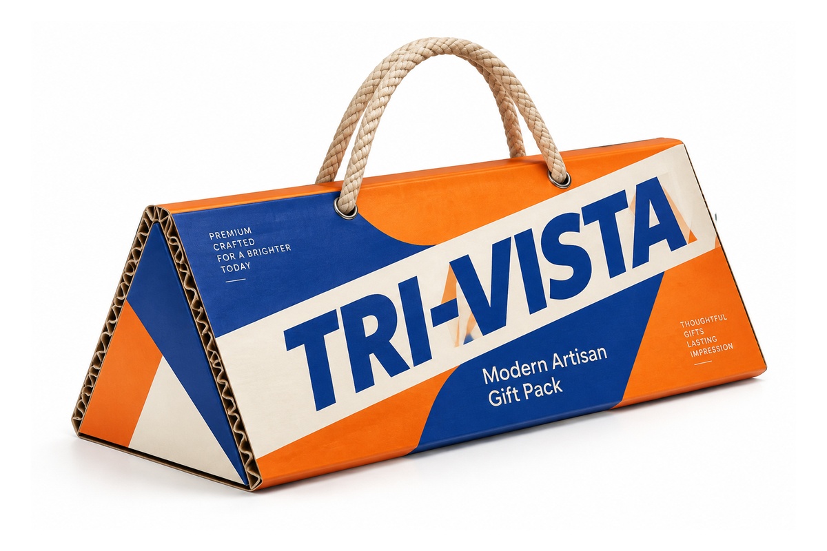 Triangular Prism Carry Presentation Box packaging product