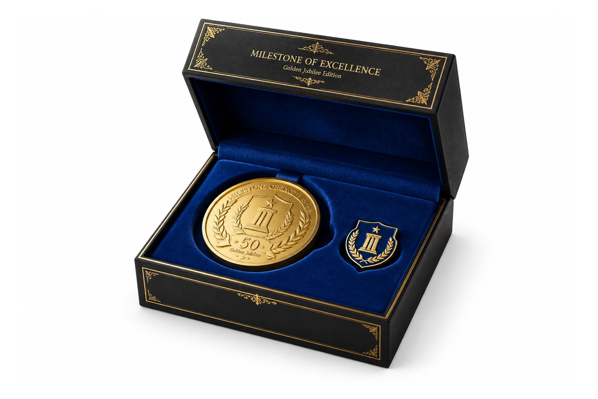 Velvet-Lined Commemorative Coin & Medal Rigid Clamshell Case packaging product