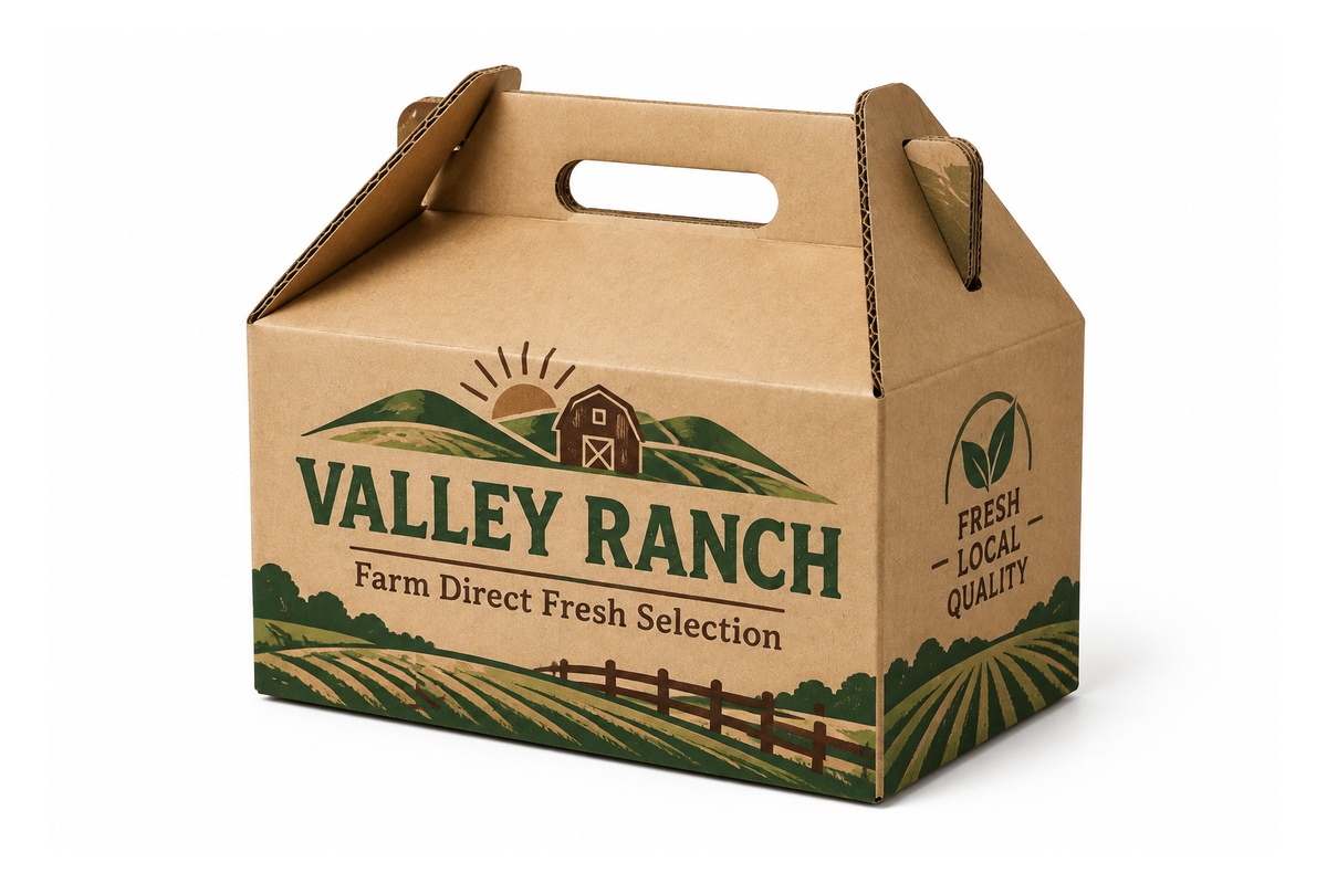 Wide Mouth Foldable Farm Gable Carton packaging product